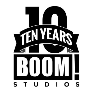 BOOM! Studios 10 Years Trade Dress Logo