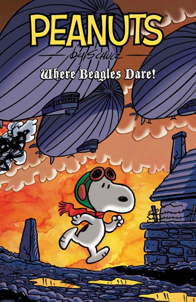 Peanuts: Where Beagles Dare! Original Graphic Novel Cover by Vicki Scott, Paige Braddock, and Nina Kester 
