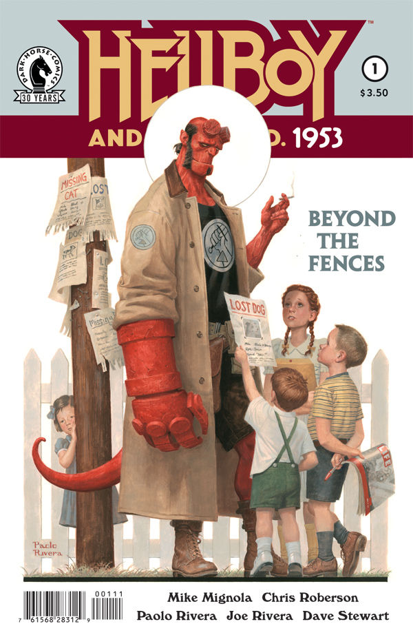 Hellboy and the B.P.R.D.: 1953 - Beyond the Fences #1 Cover by Paolo Rivera