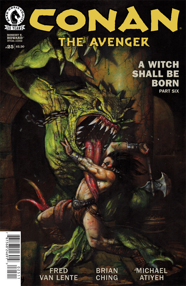 Conan the Avenger #25 Cover Art by Simon Bisley