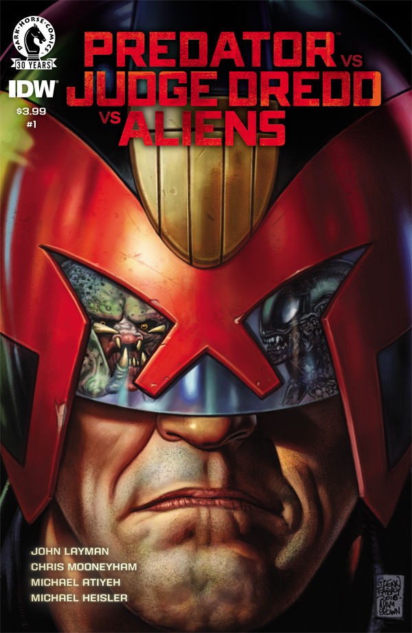 Predator vs. Judge Dredd vs. Aliens #1 Cover by Glenn Fabry