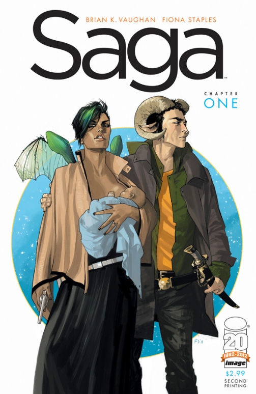 Saga 001 2nd printing cover